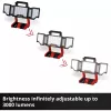 Lampada a batteria EINHELL TP-CL 18/3000 Li Set Solo — lampada da lavoro ricaricabile, rossa, senza batteria e caricabatterie