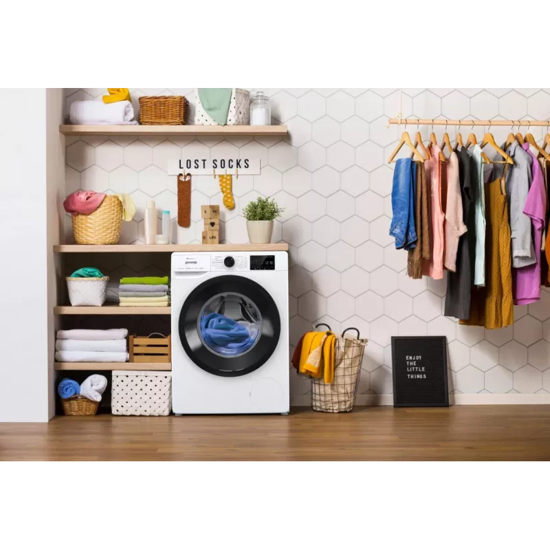 Lavatrice Gorenje WPNEI84A1TS a carica frontale 8 kg 1400 giri/min bianca