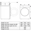 Lavatrice Gorenje WPNEI84A1TS a carica frontale 8 kg 1400 giri/min bianca