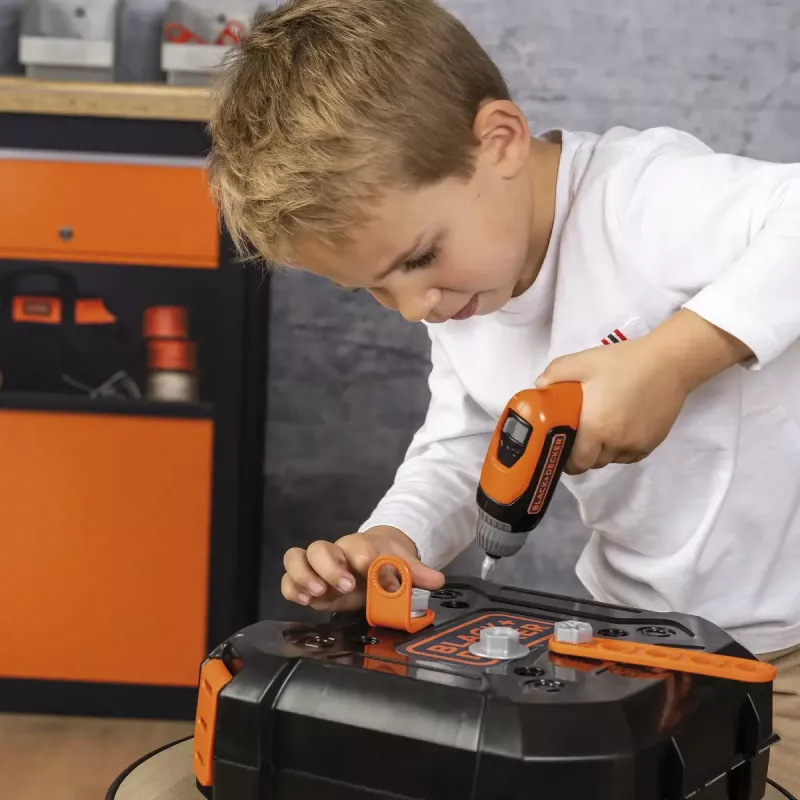 Valigetta attrezzi per bambini Simba-Dickie Smoby Black+Decker set attrezzi giocattolo