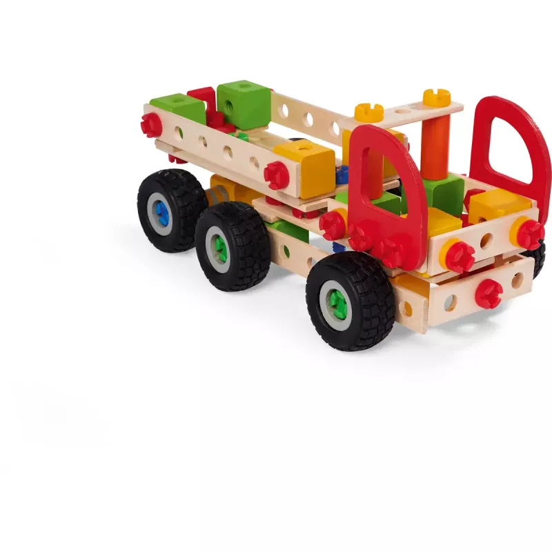 Set costruzioni Simba-Dickie Eichhorn Constructor Trucks — 135 pezzi, elementi veicolo e blocchi da costruzione