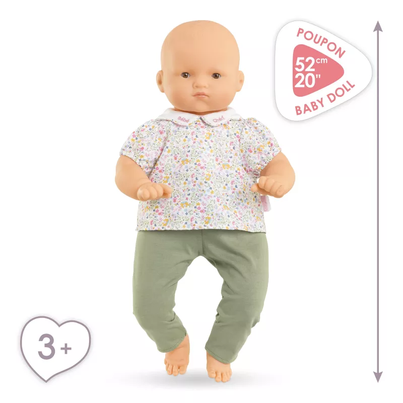 Bambola neonato Simba‑Dickie Mon Grand Poupon Chéri — stile Corolle, bambola neonato realistica