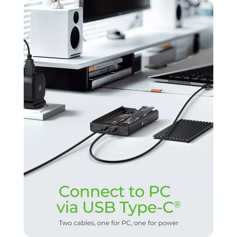 ICY BOX IB-2817M-C32 case per SSD nero M.2