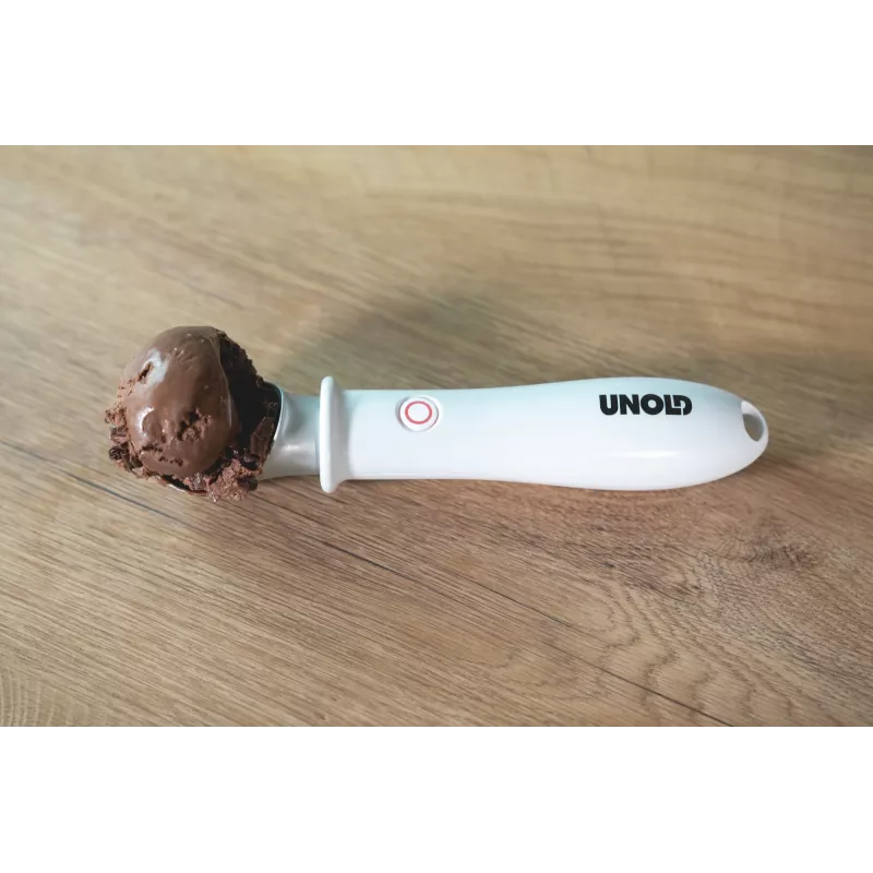 Paletta per gelato Unold 488990 4 mm acciaio inox plastica bianco