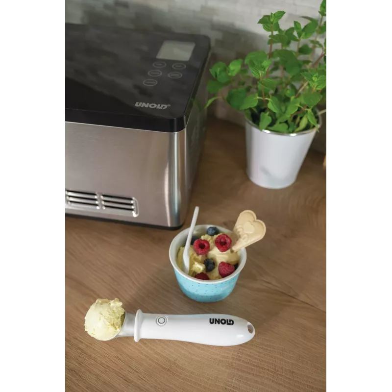 Paletta per gelato Unold 488990 4 mm acciaio inox plastica bianco