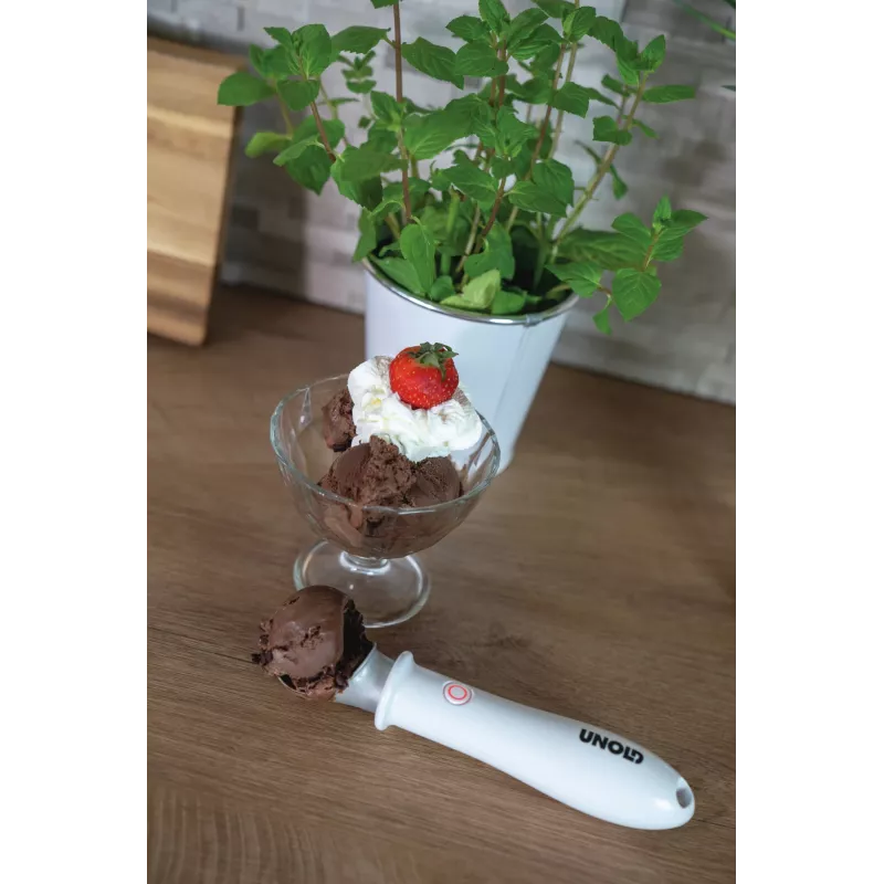 Paletta per gelato Unold 488990 4 mm acciaio inox plastica bianco
