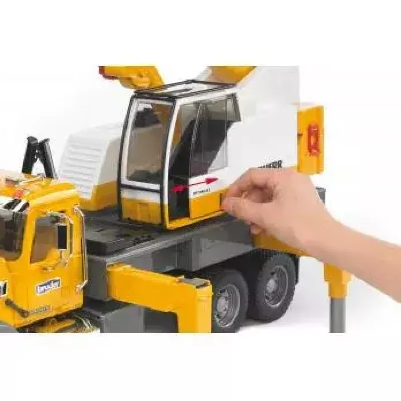 Camion con gru BRUDER MACK Granite Liebherr