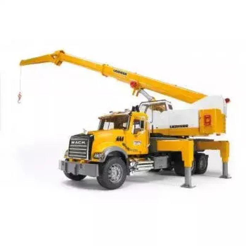 Camion con gru BRUDER MACK Granite Liebherr