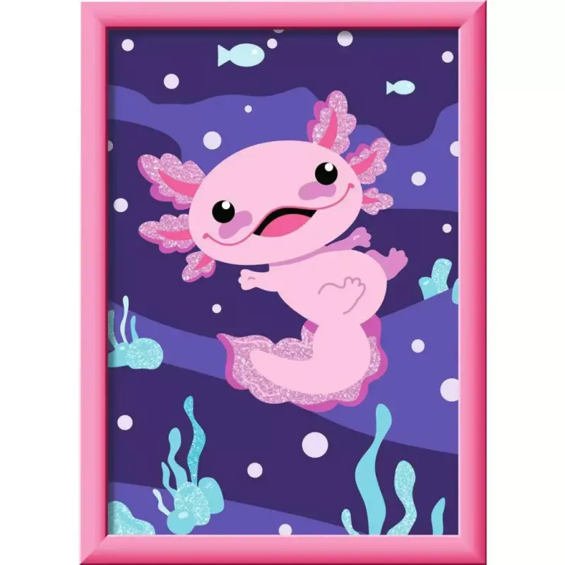 Set da colorare Ravensburger CreArt — Axolotl (set artistico) di Ravensburger