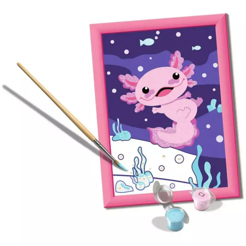 Set da colorare Ravensburger CreArt — Axolotl (set artistico) di Ravensburger