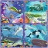 Puzzle Ravensburger UP! Creature marine — set con 64, 72, 81, 90 pezzi
