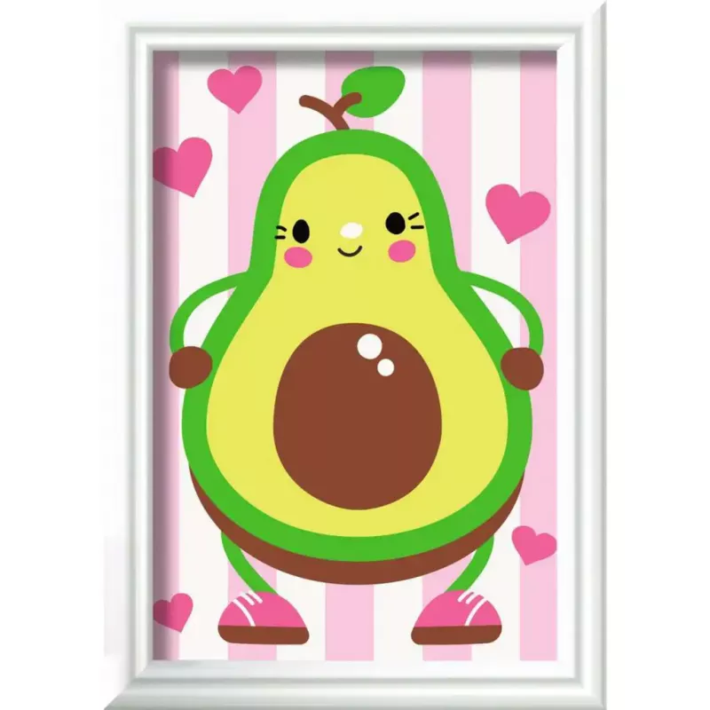 Set di pittura Ravensburger CreArt — Avocado (motivo di design)