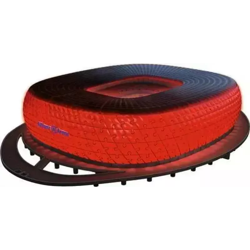 Puzzle 3D Ravensburger Iconics Allianz Arena con luce, 216 pezzi