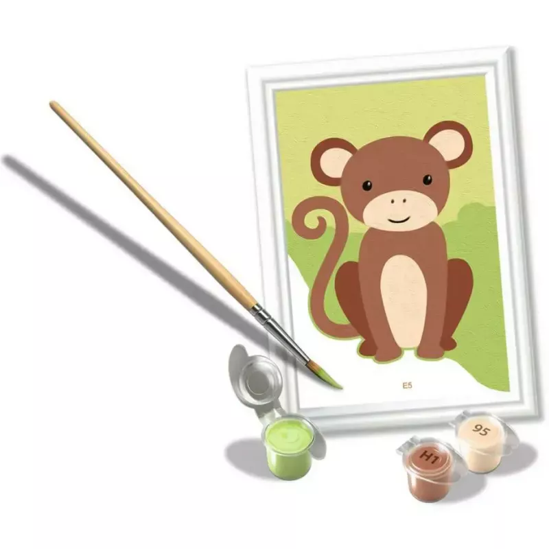 Ravensburger CreArt set di pittura Piccola scimmia – set di pittura creativo per bambini