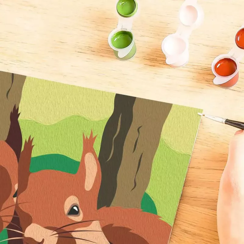 Set di pittura Ravensburger CreArt – Cuddling Squirrels (modello 25882) di Ravensburger
