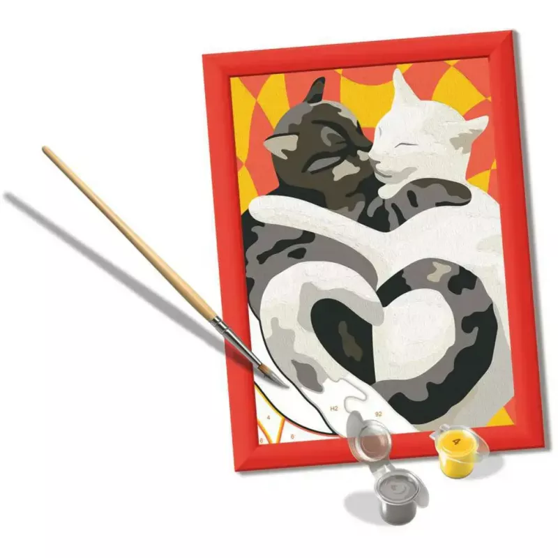 Ravensburger set di pittura CreArt - Cat Love (set di pittura creativo)