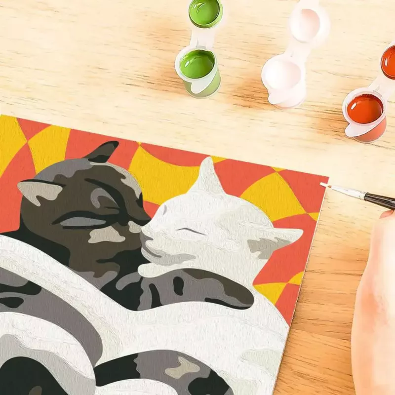 Ravensburger set di pittura CreArt - Cat Love (set di pittura creativo)