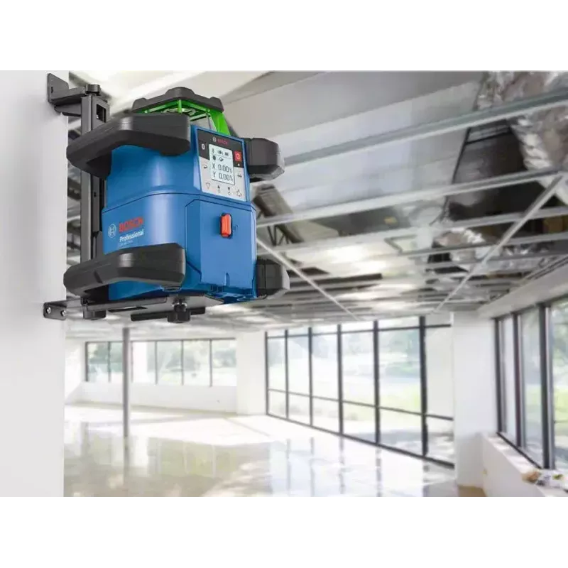 Bosch GRL 650 CHVG Professional livella laser rotante a batteria, 70 m, laser verde, 18 V, con batteria ProCORE18V 4,0 Ah, supporto e valigetta, blu