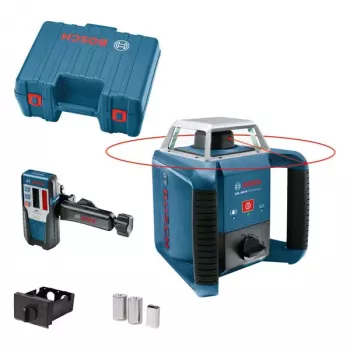 Laser rotante Bosch GRL 400 H portata 400 m precisione 0,08 mm/m