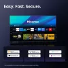 Hisense 65E77Q 165,1 cm (65") QLED 4K Ultra HD Smart TV, VIDAA, Wi-Fi, triplo sintonizzatore, nero