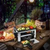 Raclette in ghisa RC 104 nero/acciaio inox