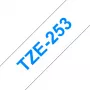 Brother TZe253 nastro per etichettatrice 24 mm blu su bianco