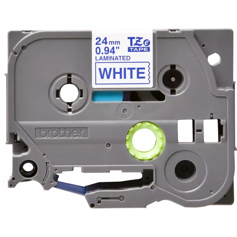 Brother TZe253 nastro per etichettatrice 24 mm blu su bianco