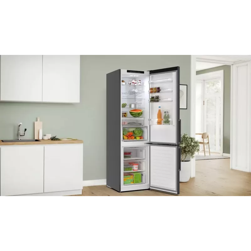 Bosch KGN39VXAU Frigorifero combinato freestanding 363 l nero