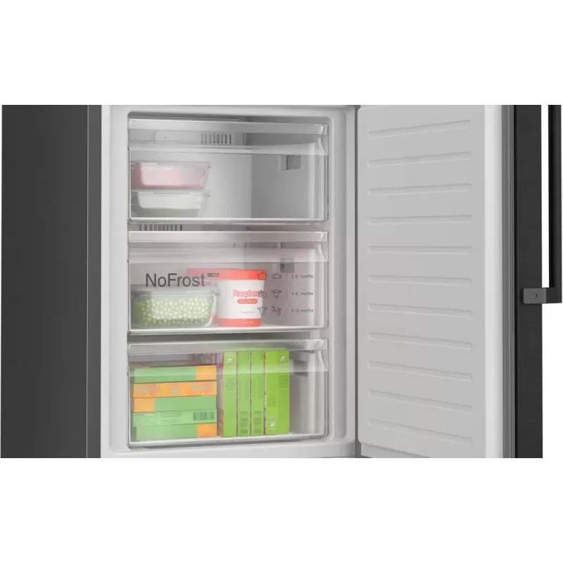Bosch KGN39VXAU Frigorifero combinato freestanding 363 l nero