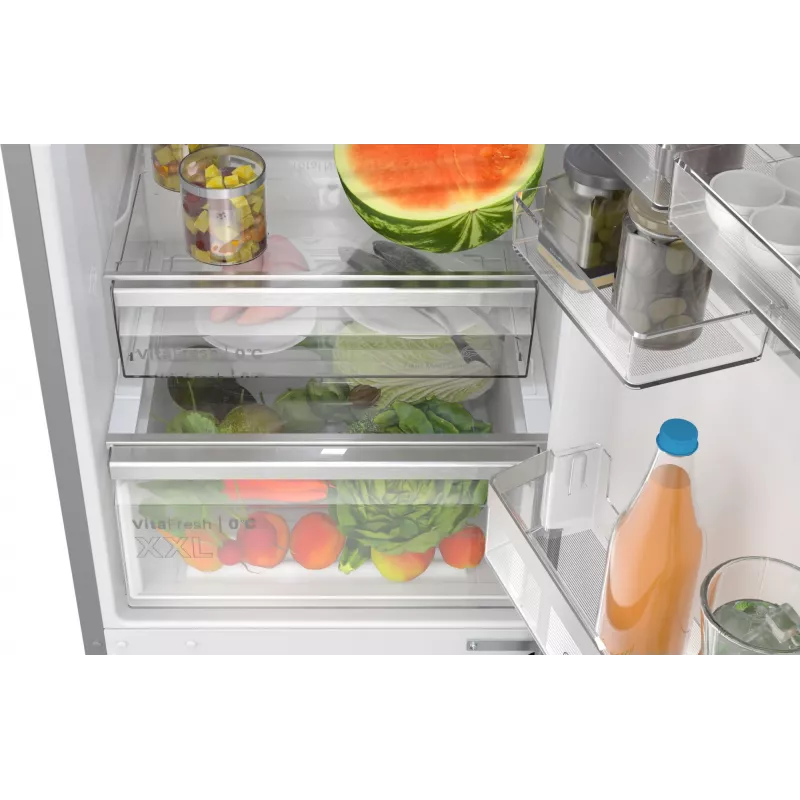 Bosch Serie 6 KGN39AIAU frigorifero combinato, libera installazione, 363 l (260 l + 103 l), 203 cm, classe energetica A, acciaio inox spazzolato