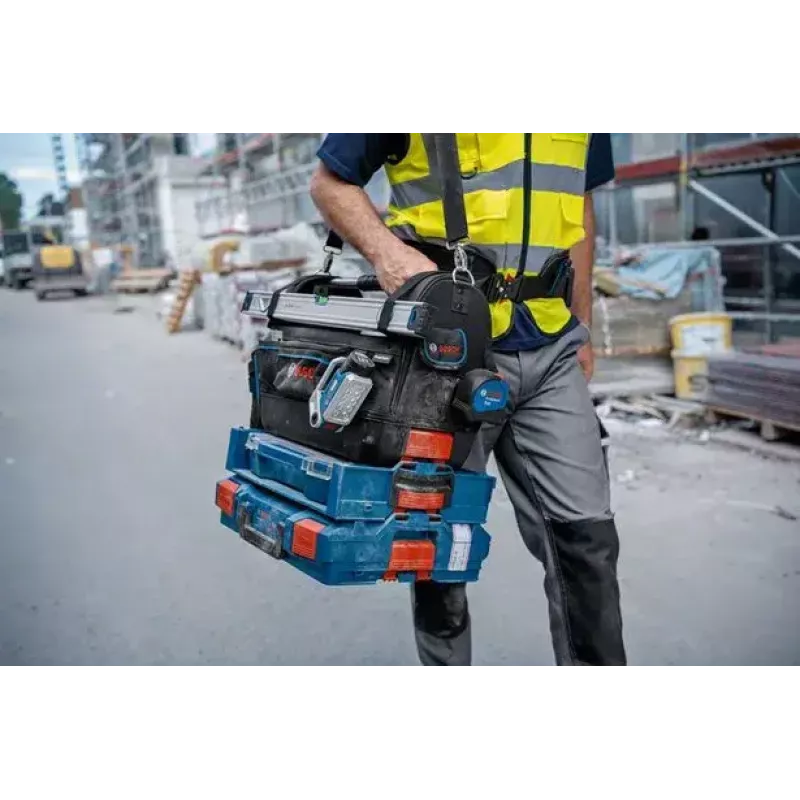 Bosch GWT 20 Professional 1600A025L6 borsa portautensili, poliestere 1000D, portata 23 kg, nero/blu