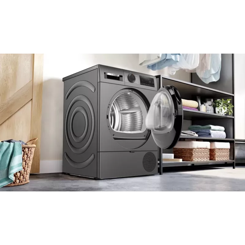 Bosch Serie 6 WQG243DR10 Asciugatrice a pompa di calore freestanding a carica frontale 9 kg grigio