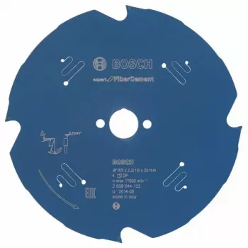 Bosch Expert for Fibre Cement lama per sega circolare 165 mm, 4 denti, foro 20 mm, 2608644122