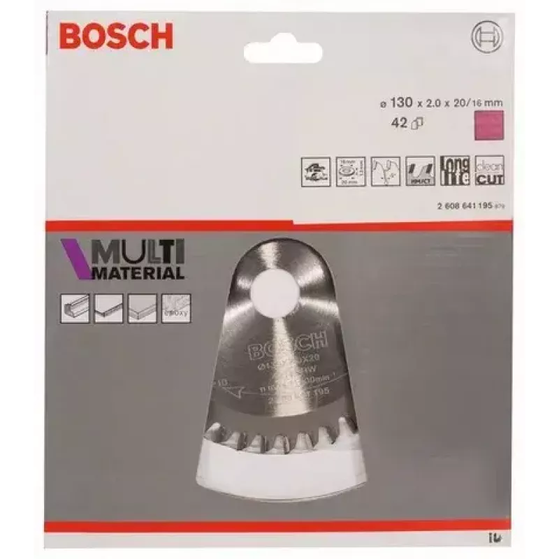 Lama per sega circolare Bosch 2 608 641 195 13 cm diametro foro 2 cm