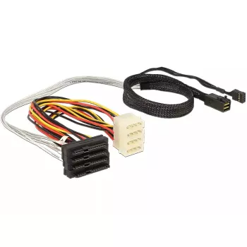 Cavo SAS DeLOCK 83390 0,5 m multicolore