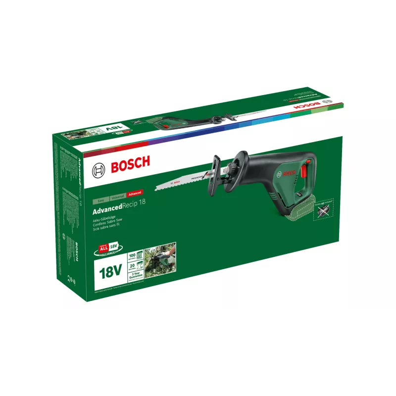 Bosch AdvancedRecip 18 300 spm nero, verde