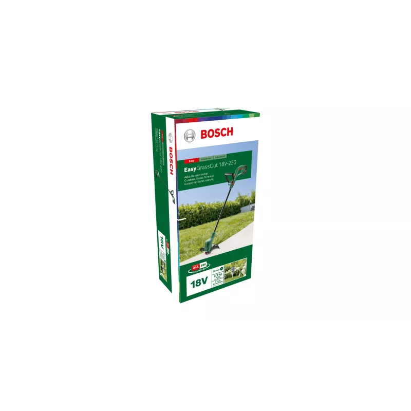 Bosch EasyGrassCut 18V-230 tagliabordi a batteria, 2 Ah, 23 cm