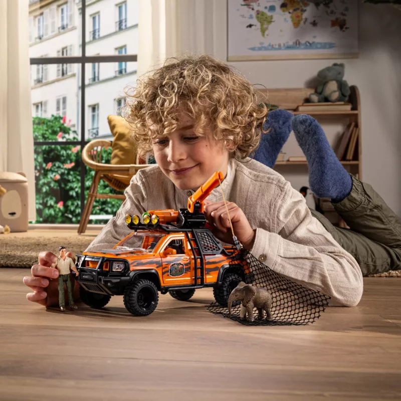 Set di gioco Schleich Off-Road Adventure nella giungla — tema giungla, figure in plastica, età 3–8