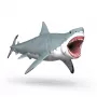schleich dinosauro Megalodon, 4 anni, conquistare la Terra, dinosauri e vulcano, multicolore