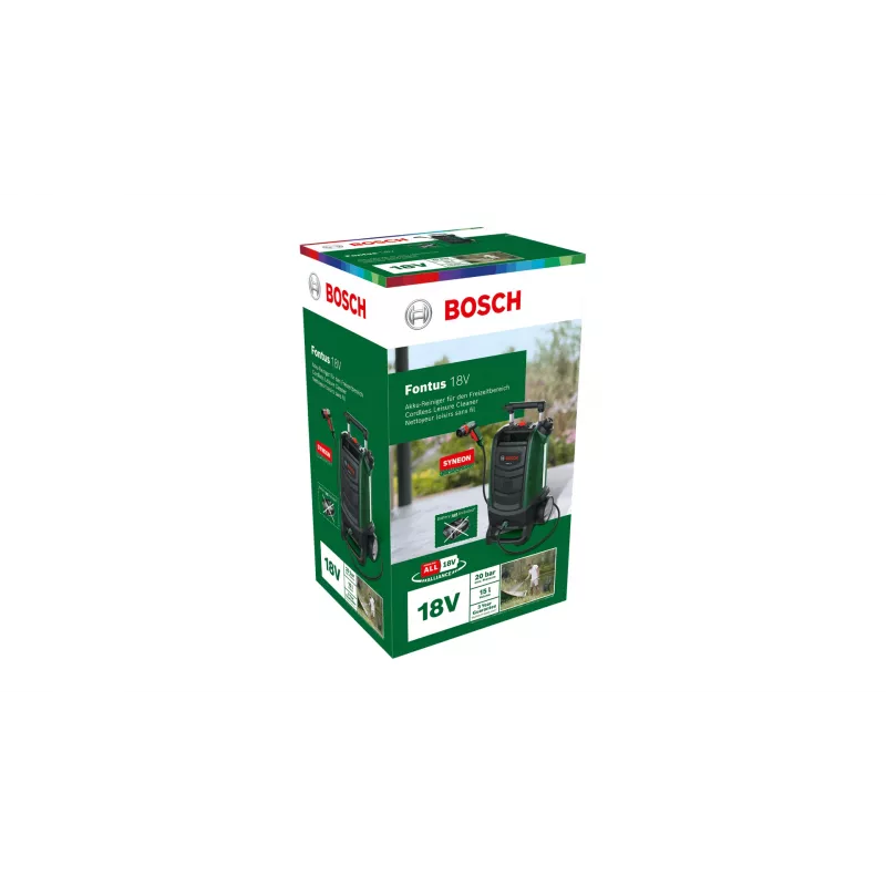 Idropulitrice a batteria Bosch Fontus 18V unità verticale batteria nero, verde