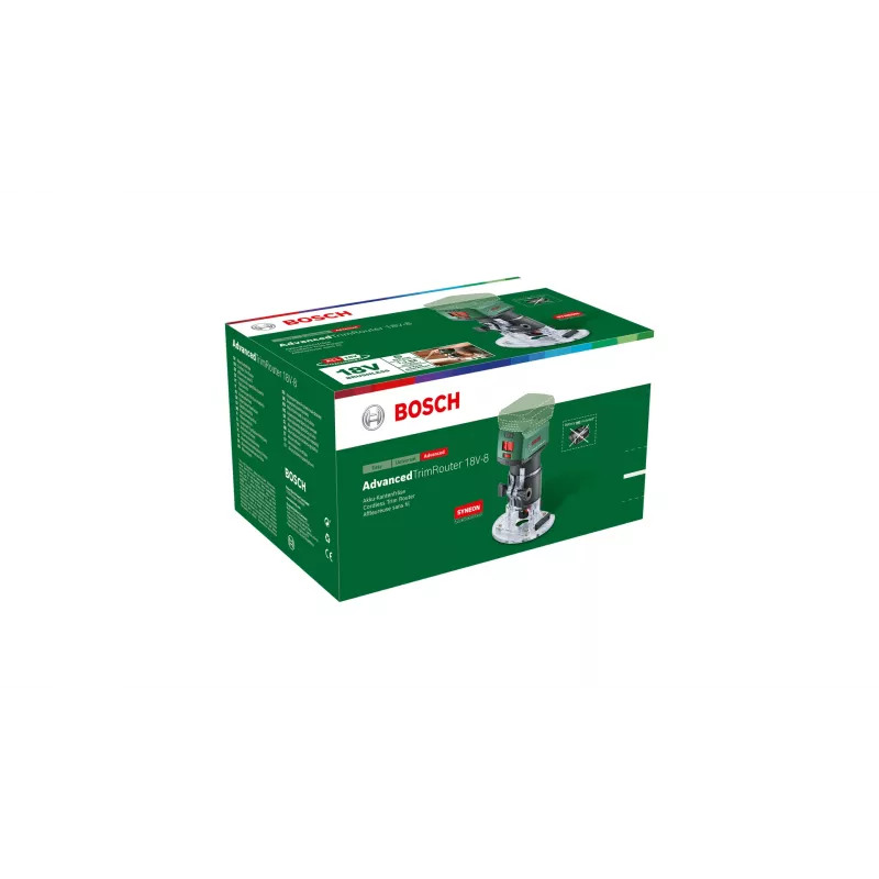 Bosch AdvancedTrimRouter 18V-8 fresatrice rifilatrice a batteria, senza batteria e caricabatterie