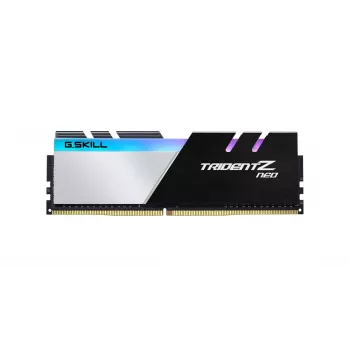 DIMM 16 GB DDR4-3200 (2x 8 GB) kit dual, memoria RAM nero/bianco, F4-3200C16D-16GTZN, Trident Z Neo, INTEL XMP