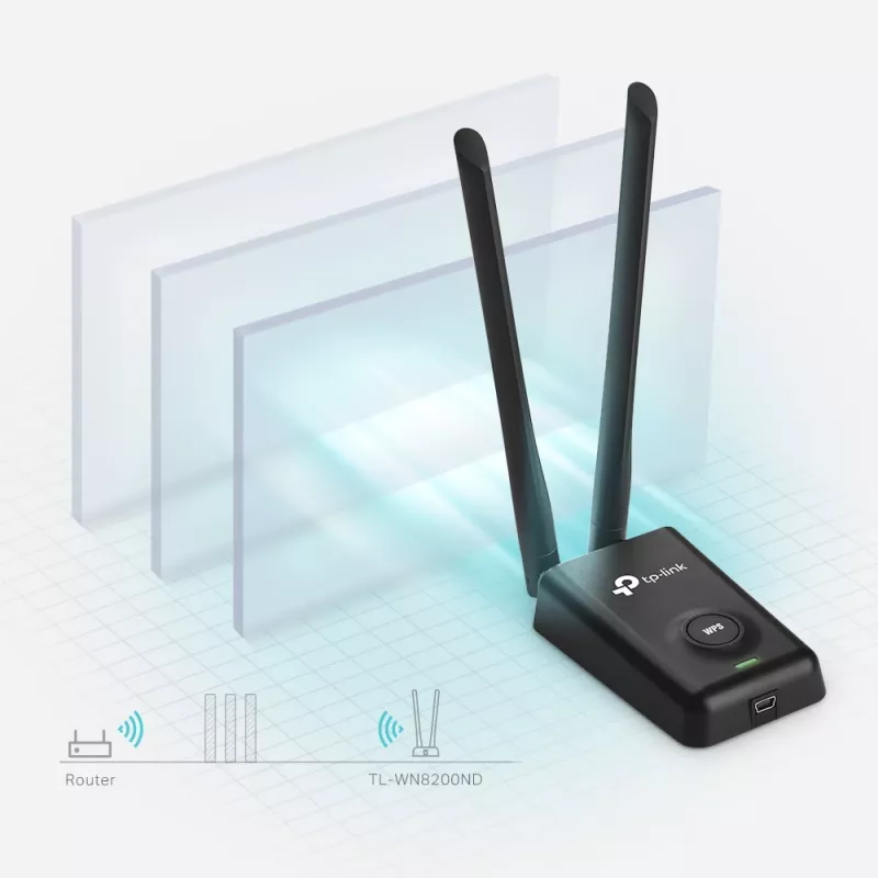 TP-Link TL-WN8200ND scheda di rete WLAN 300 Mbit/s