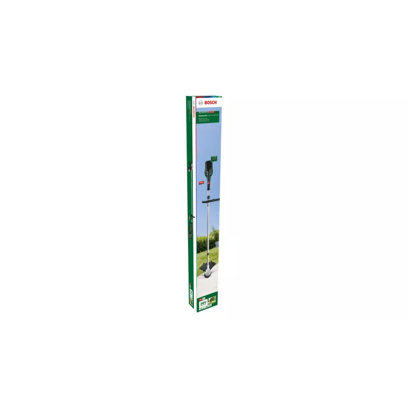 Bosch AdvancedGrassCut 36V-33 06008C1K00 tagliabordi a batteria, 36 V, 33 cm, con batteria agli ioni di litio da 2,0 Ah, verde/nero