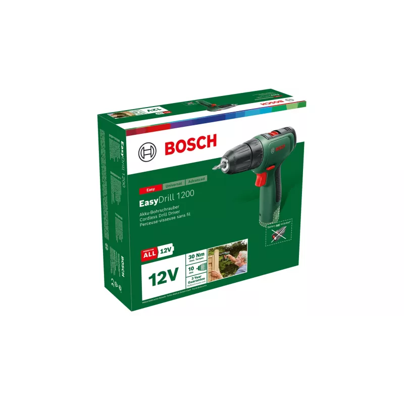 Bosch EasyDrill 1200 1500 RPM senza chiave 940 g nero, verde