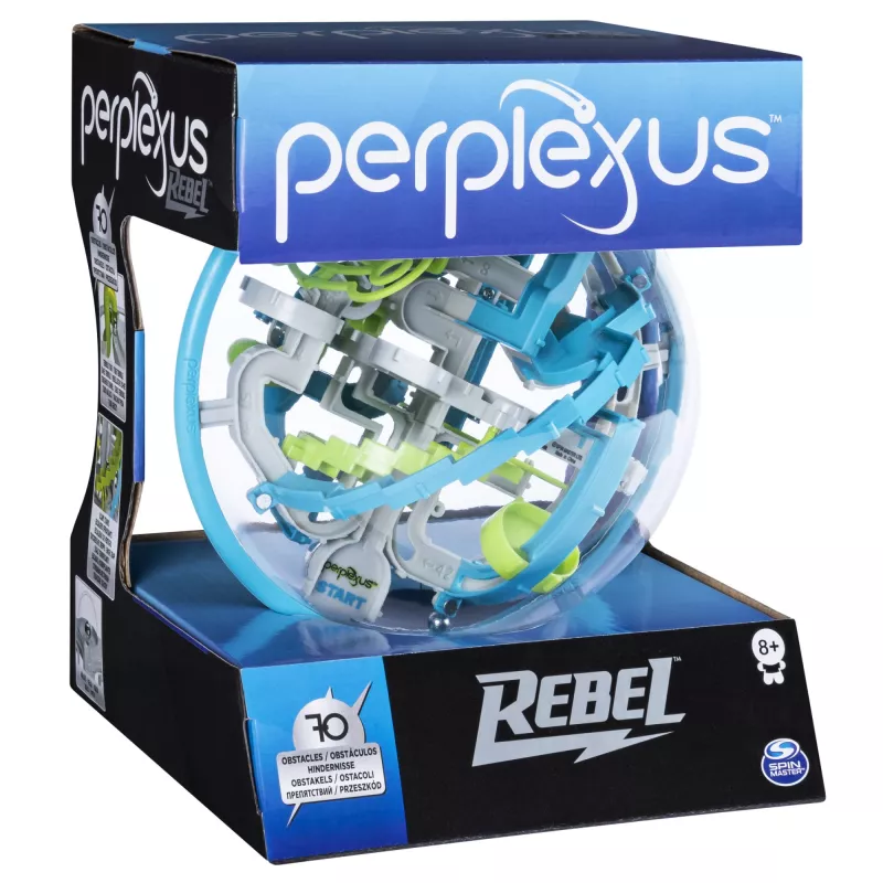 Games Perplexus Rebel, gioco labirinto 3D con 70 ostacoli, giocattolo puzzle labirinto, 6 anni