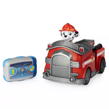 PAW Patrol, Marshall camion dei pompieri radiocomandato con sterzo a 2 vie, per bambini dai 3 anni