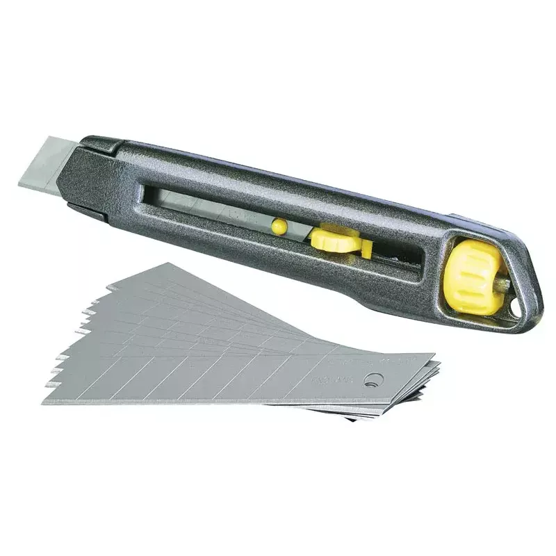 Taglierino a lama spezzabile Stanley Interlock 18 mm
