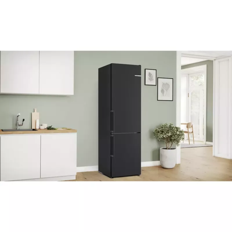 Bosch Serie 4 KGN39VXCT frigorifero combinato, 363 l (260 l + 103 l), classe energetica C, acciaio inox scuro