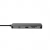 Chieftec DSC-901 stazione di aggancio USB-C, USB 3.2 Gen 1, HDMI, Gigabit LAN, 2x USB-A, 2x USB-C, titanio